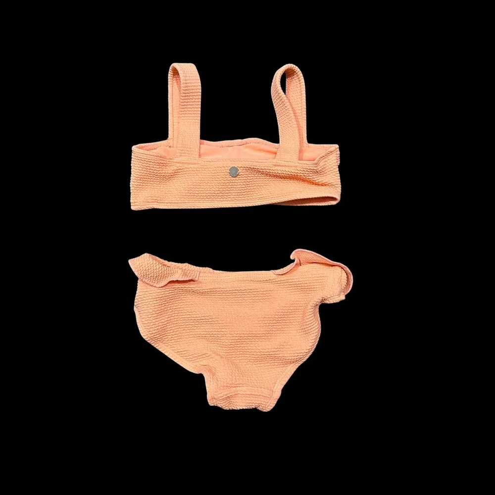 Justice & Art Class Girls Bikini Swimsuit Bundle Size‎ 5/6 6/6X Orange Banana